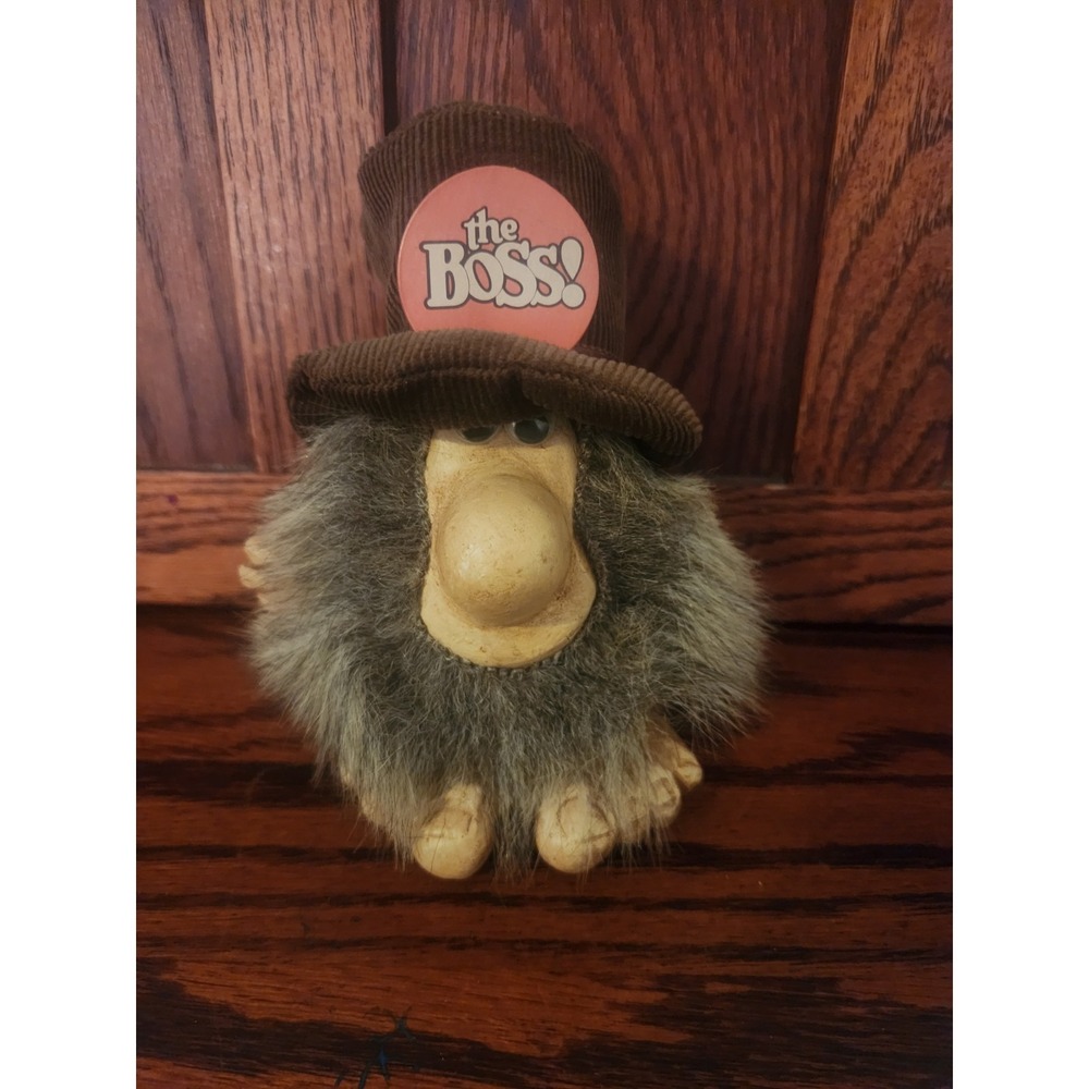 Vintage Paula "THE BOSS!"‎ Troll Gnome Doll 1985 TR22 5" Good Condition